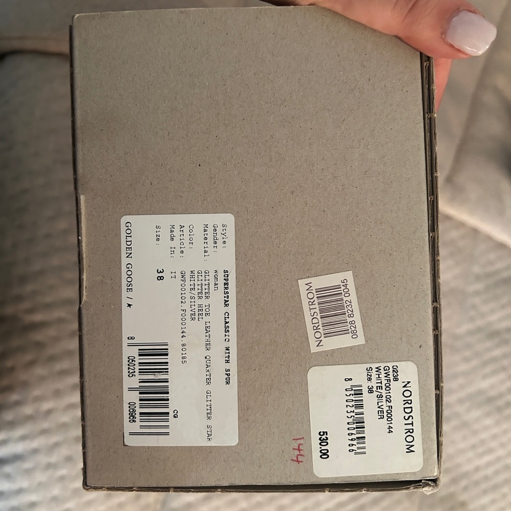 Golden Goose size 38. I’ve only worn about 3 times
